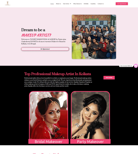 Top Professional Makeup Artist In Kolkata Tanmiz Makeover